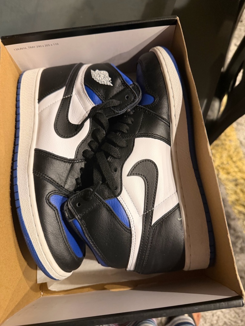 Jordan Kids Sneakers Box with Black and Red Nike Logo